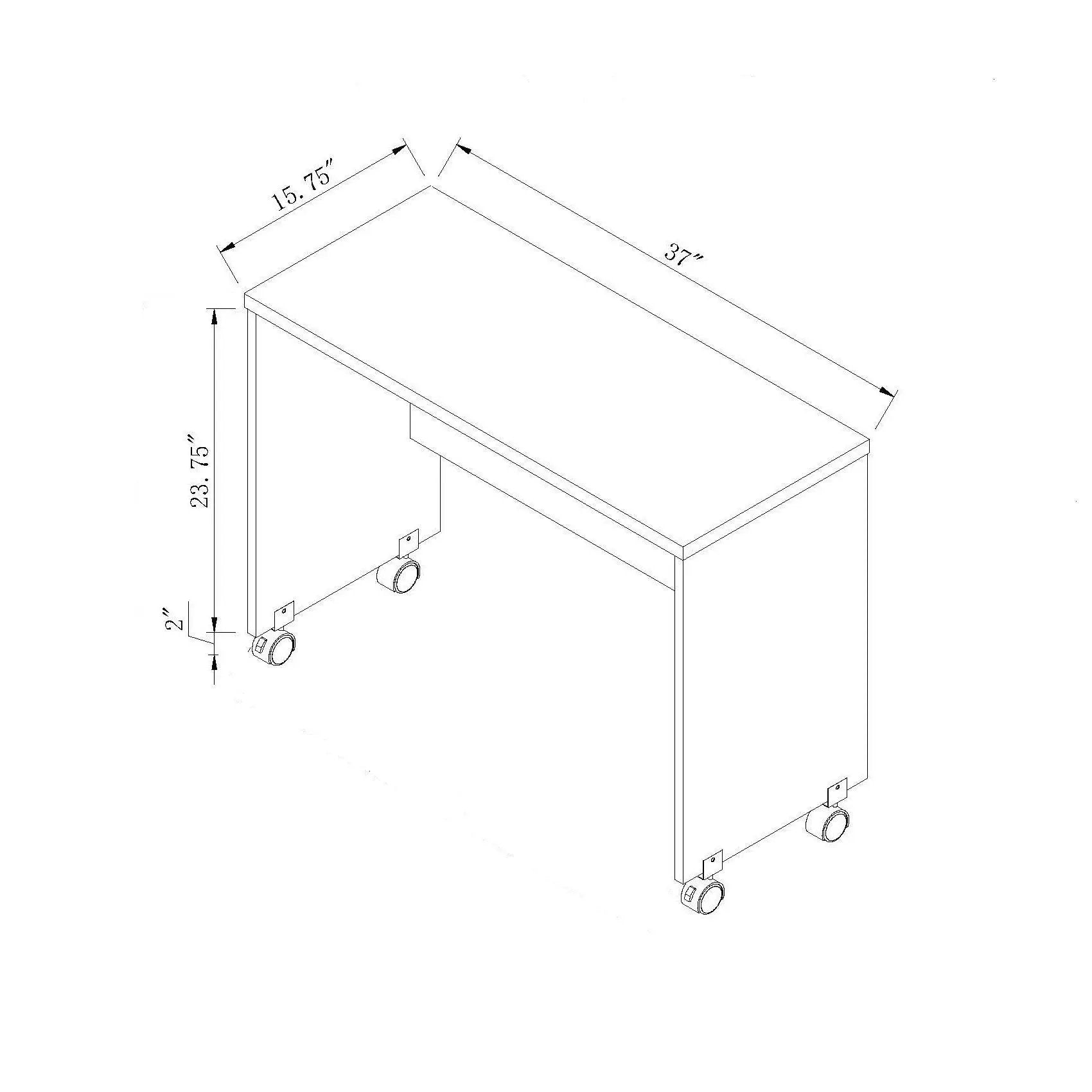 Printer Mobile Stand, Computer Desk, Home Office Desk by Unique Piece Furniture