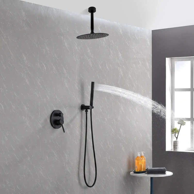 Matte Black Shower System by HouseOfZazla
