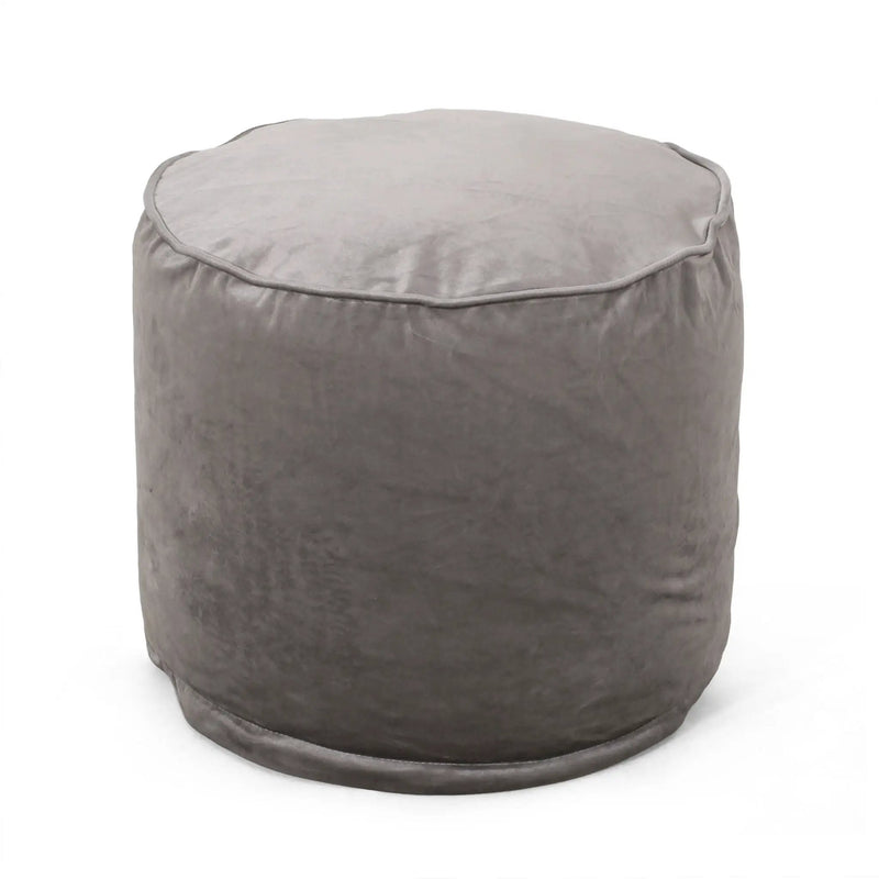 Shimon - Cylinder Pouf Ottoman And Floor Cushion by HouseOfZazla