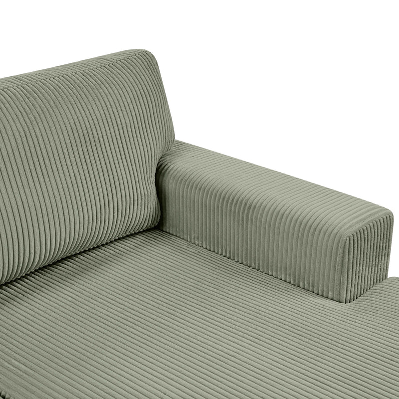 Oversized Sectional U-Shaped Sofa With Chaise Lounge And Three Soft Throw Pillows by HouseOfZazla