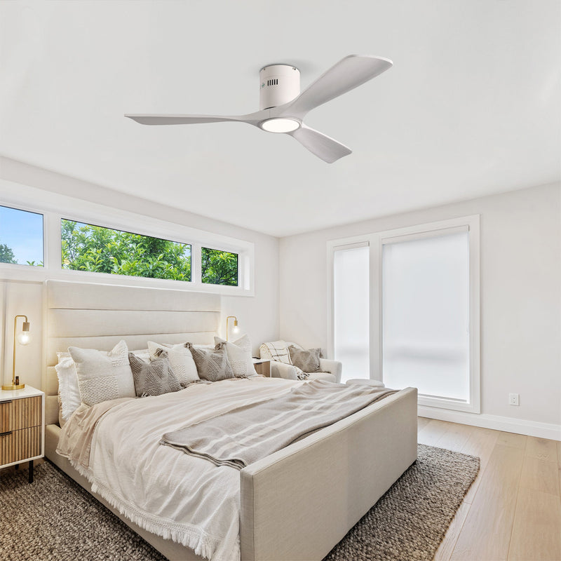 52 Inch Mounting Type Solid Wood Ceiling Fan With Light Kit by HouseOfZazla