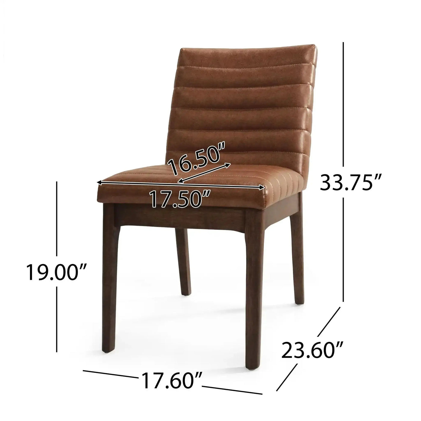Upholstered Dining Chairs With Rubber Legs (Set of 2) by HouseOfZazla