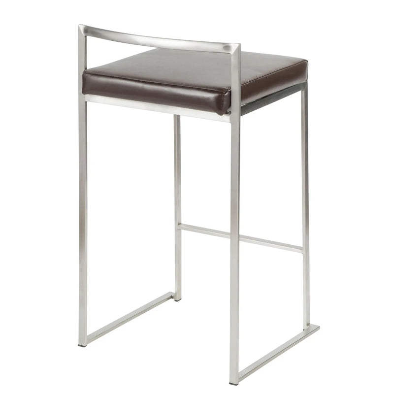 Fuji - Contemporary, Stackable Elegant Counter Stool (Set of 2) by HouseOfZazla