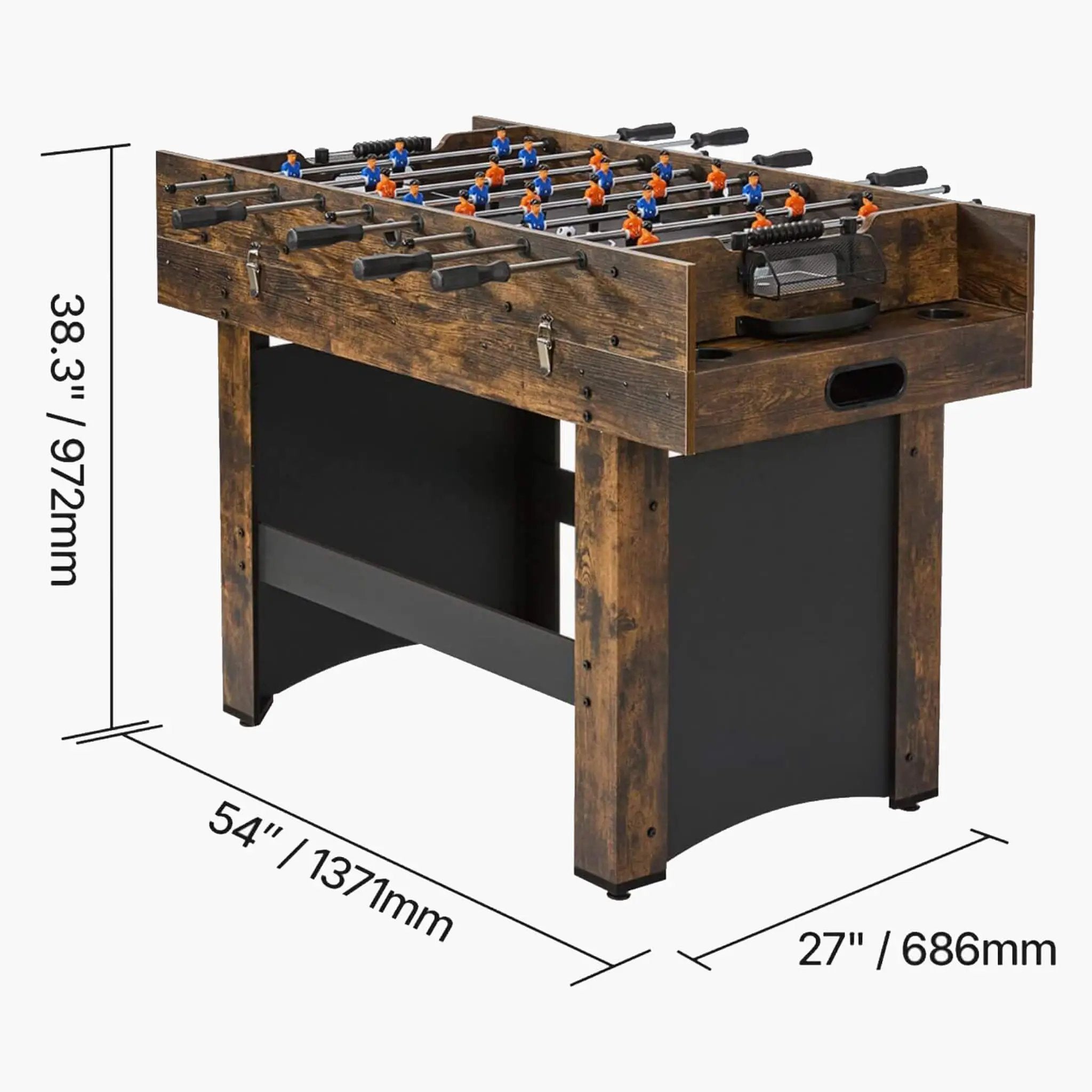 54-Inch 3-In-1 Air Hockey, Ping Pong And Foosball Table Combo (SAK14896) by SAKSBY WHOLESALE