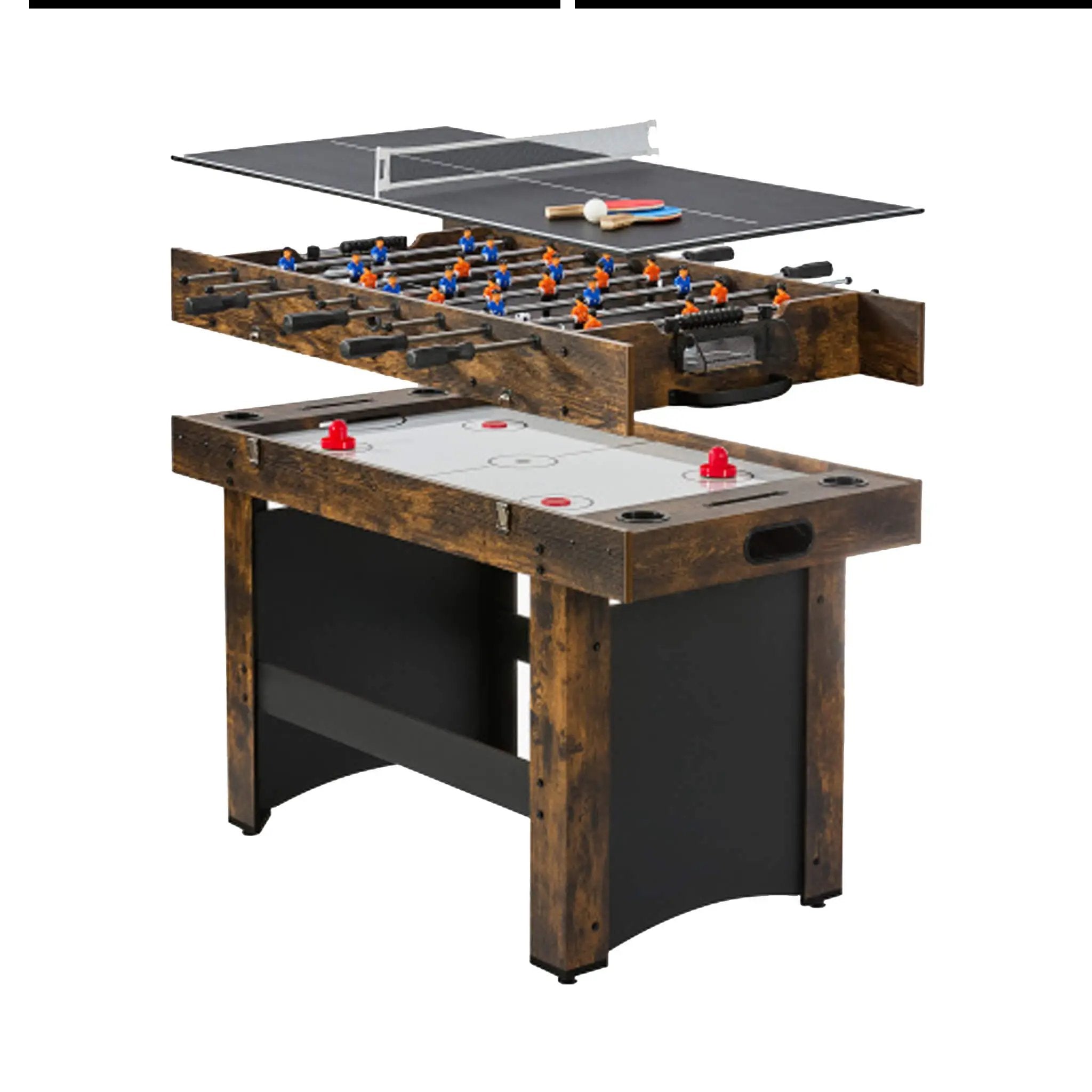 54-Inch 3-In-1 Air Hockey, Ping Pong And Foosball Table Combo (SAK14896) by SAKSBY WHOLESALE