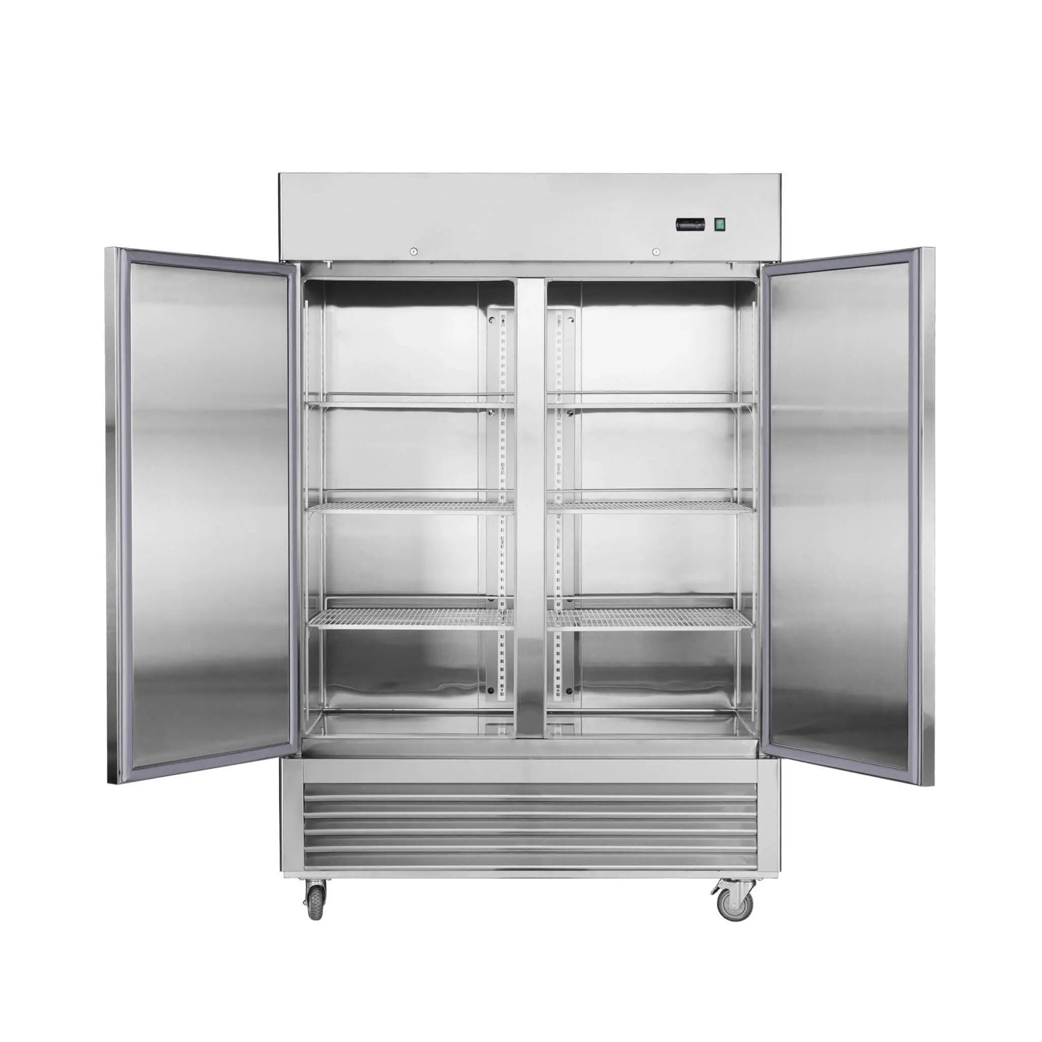 54-Inch 42.2 Cu.Ft Commercial Stainless Steel 2-Section Upright Reach-In Freezer (SAK35148) by SAKSBY WHOLESALE