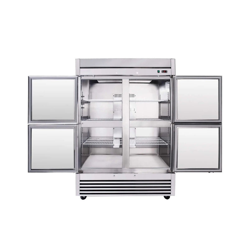 54-Inch 49 Cu.Ft Commercial 6-Shelves Stainless Steel Reach-In Freezer (SAK10247) by SAKSBY WHOLESALE