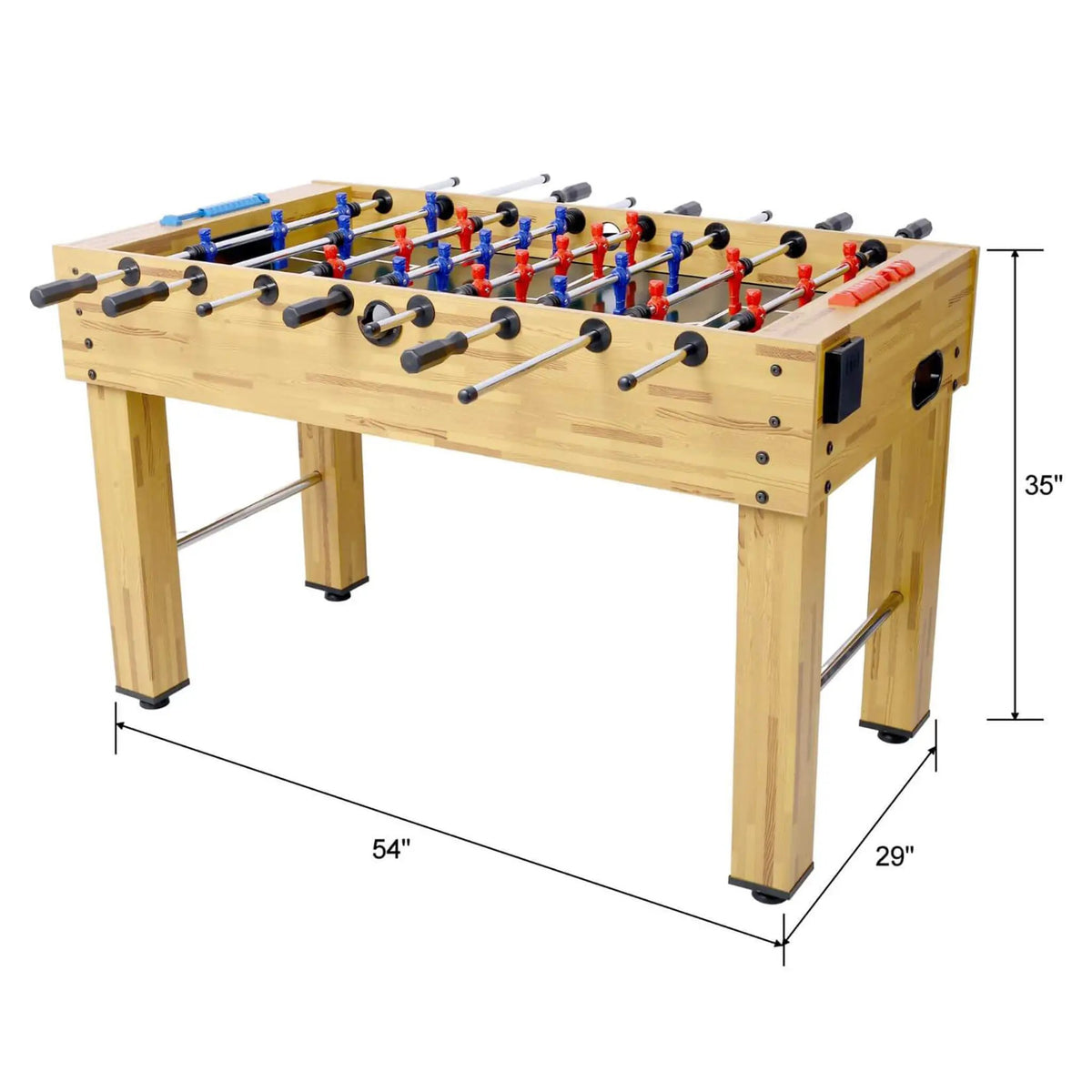 54-Inch Hurricane Light Cherry Foosball Table With Accessories (SAK38651) by SAKSBY WHOLESALE