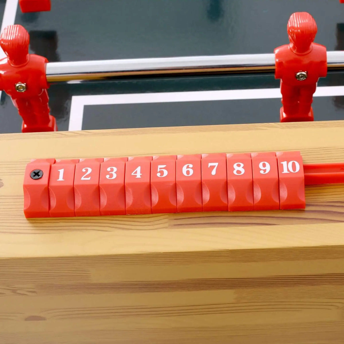 54-Inch Hurricane Light Cherry Foosball Table With Accessories (SAK38651) by SAKSBY WHOLESALE