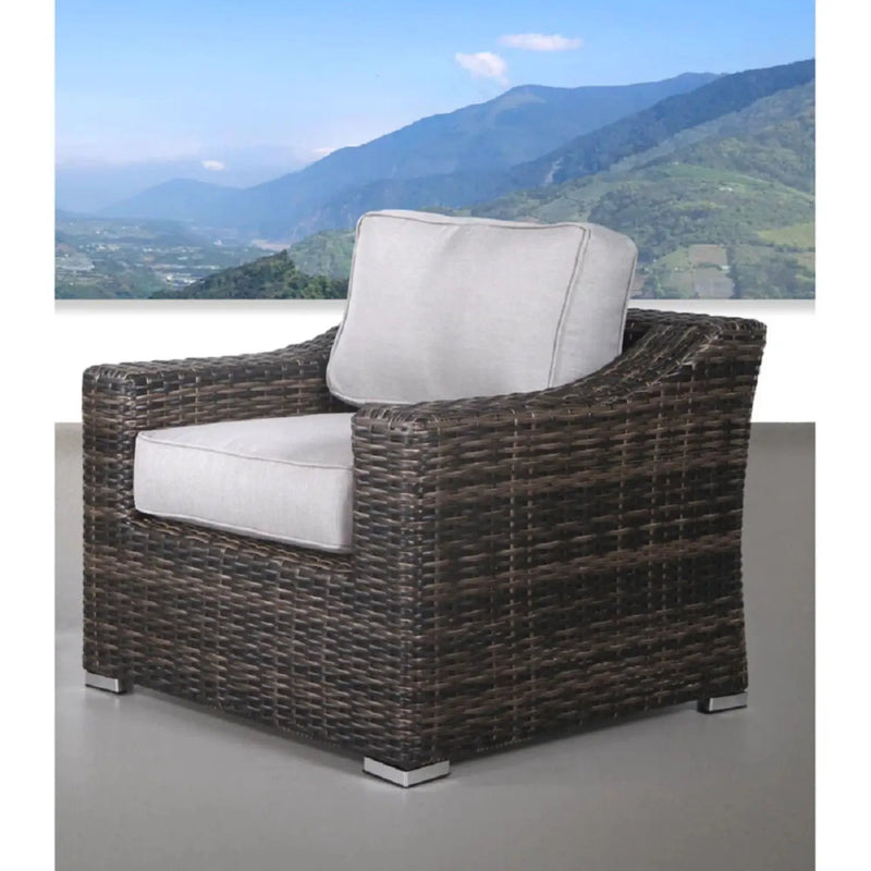 Outdoor Wicker Conversation Set With Cushions, All Weather by HouseOfZazla