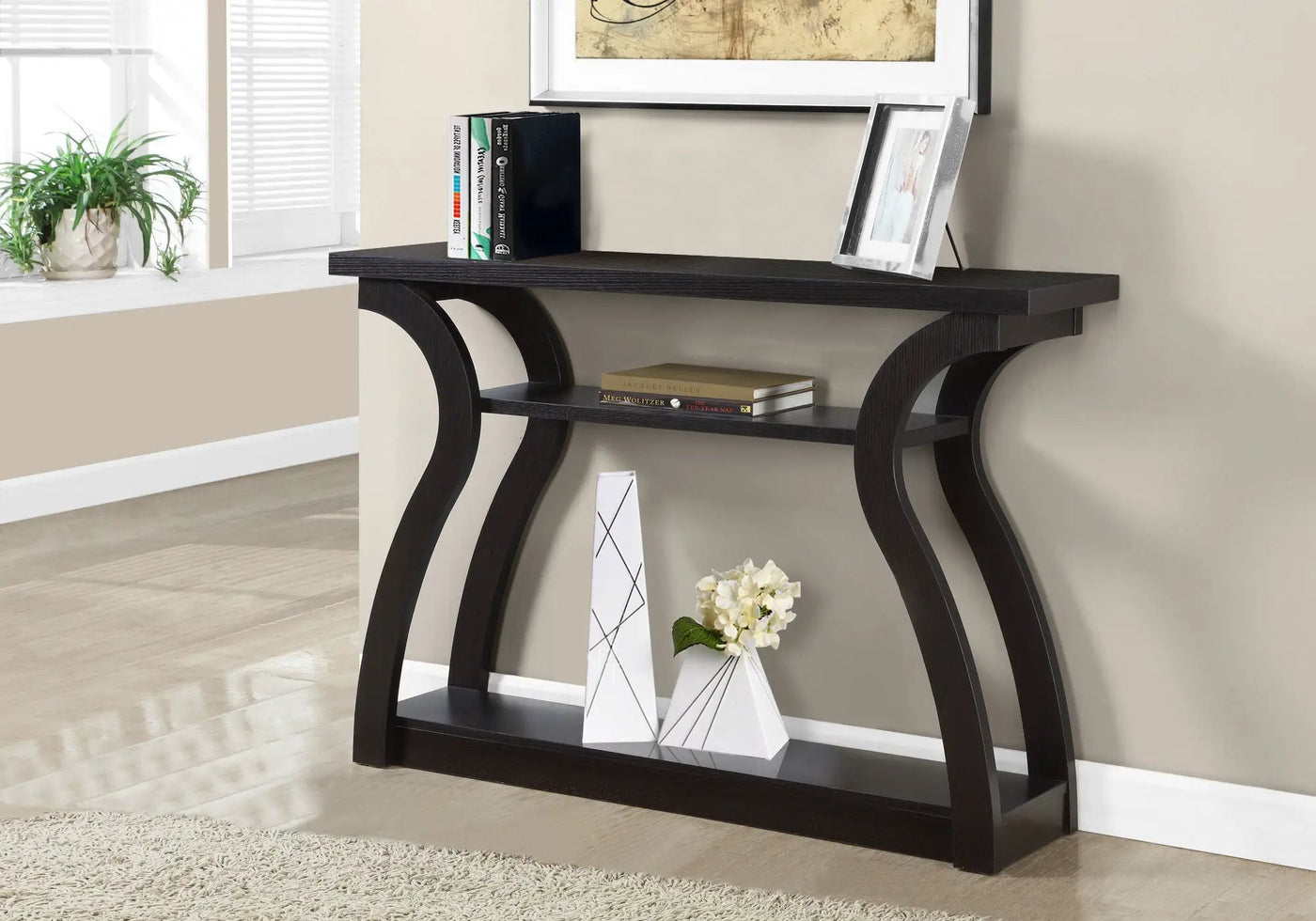 Accent Console Table For Entryway, Unique Curved Design by Unique Piece Furniture