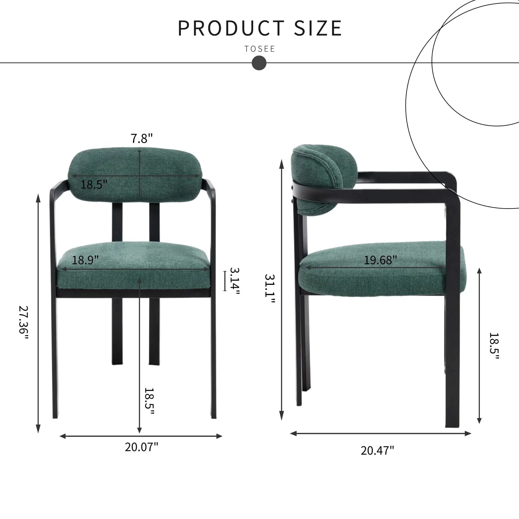 Dining Arm Chairs (Set of 2) by Unique Piece Furniture