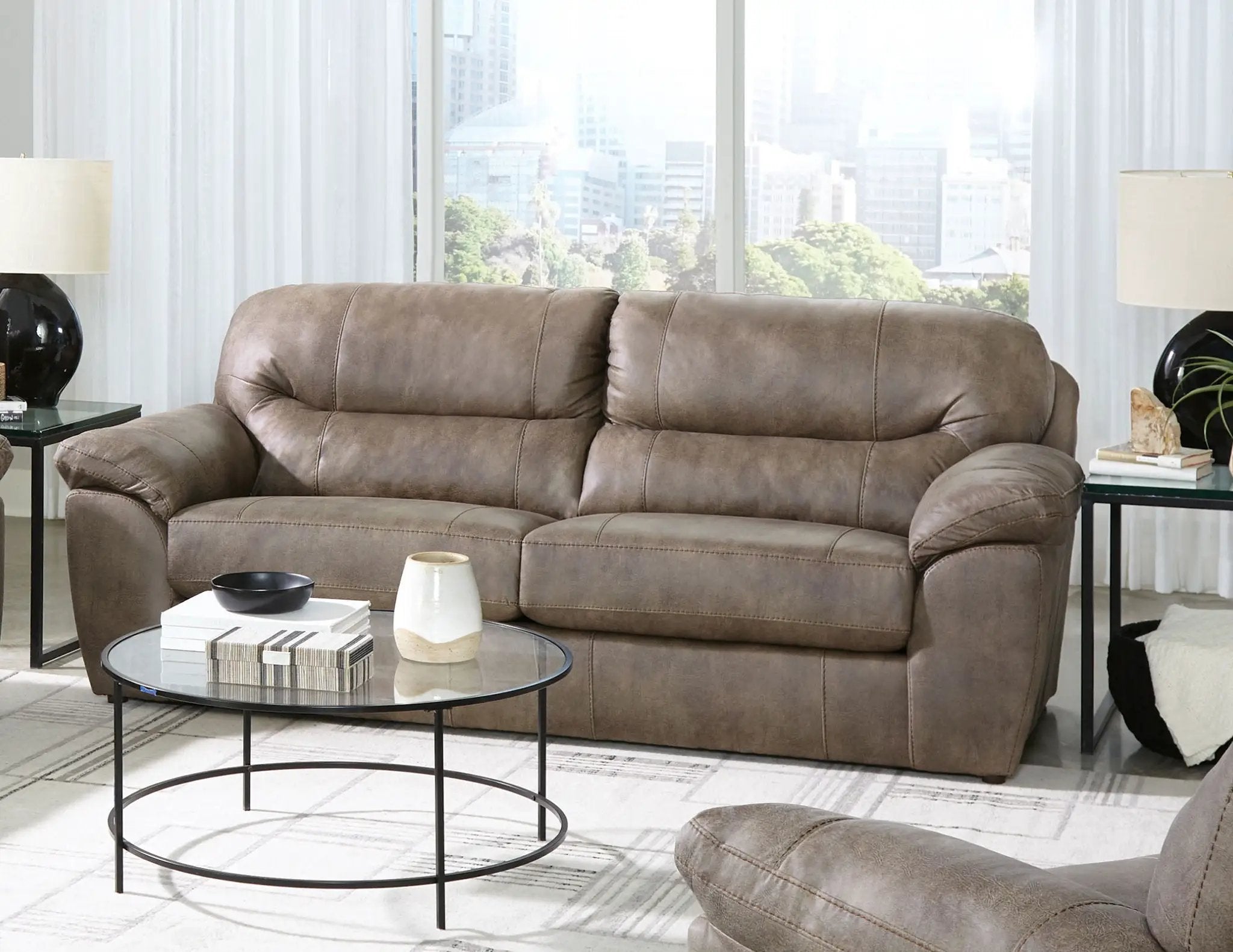 Bradshaw - Queen Sleeper - Mushroom by Unique Piece Furniture