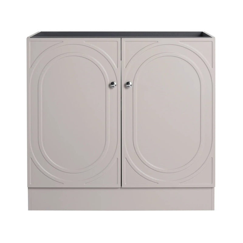 Modern Freestanding Bathroom Vanity With Soft Close Cabinet Doors by HouseOfZazla