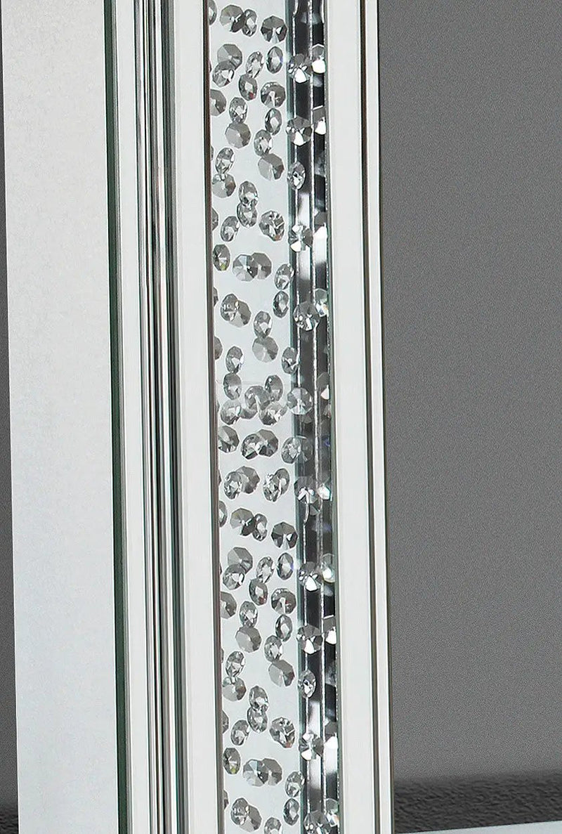 Nysa Mirrored & Faux Crystals Accent Mirror by HouseOfZazla