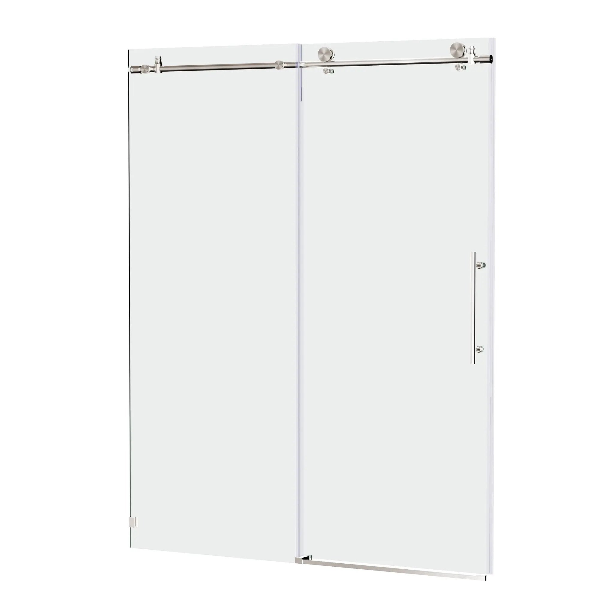 56-60"W x 76"H Frameless Sliding Shower Door by HouseOfZazla