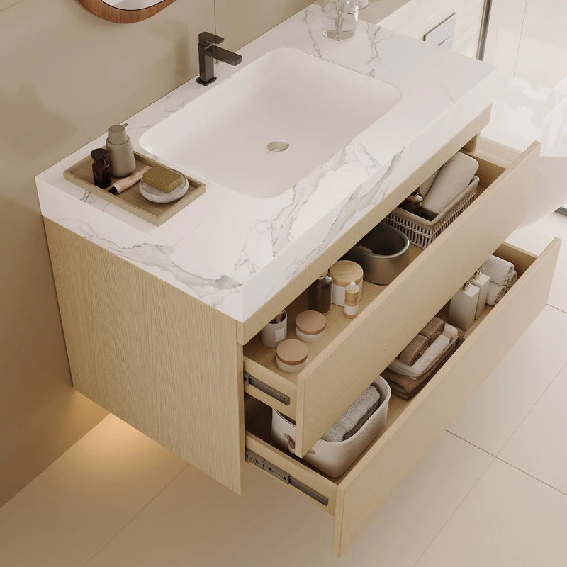 Modern Floating Bathroom Vanity by HouseOfZazla