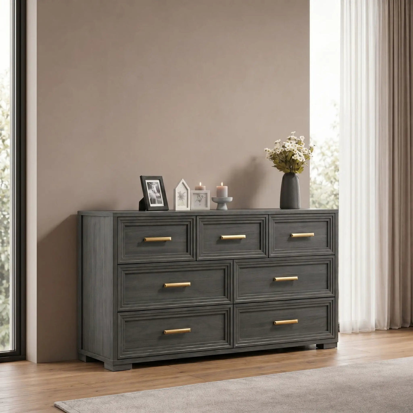 Colorado - Bedroom Set With Upholstered LED Headboard by HouseOfZazla