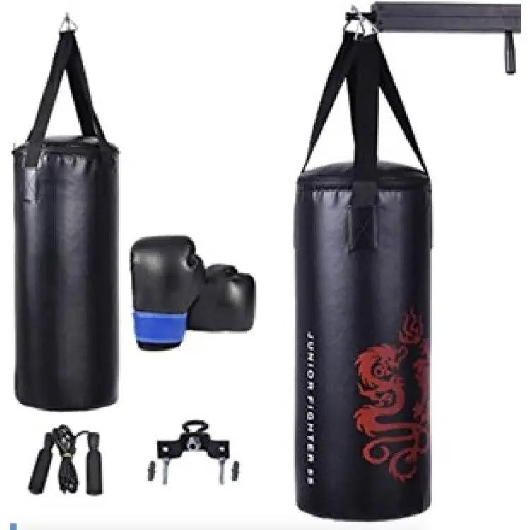 Fitness Room Bundle: Punching Boxing Set + 3 in 1 Folding Treadmill + 3 Pieces Kettlebell Weight Set + 4-Panel Folding Gymnastics Mat + Accent Chair by DirectDeals