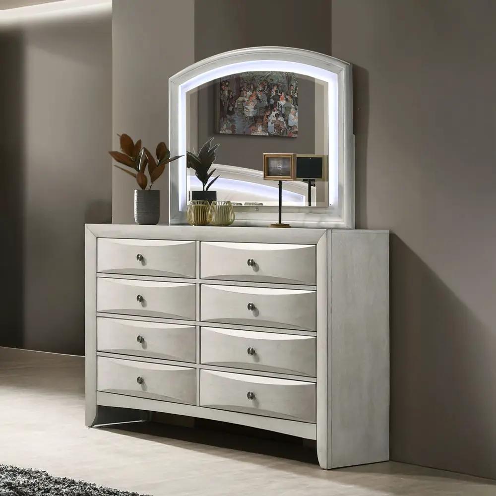 Ramondi - Mirror - Antique White by Unique Piece Furniture