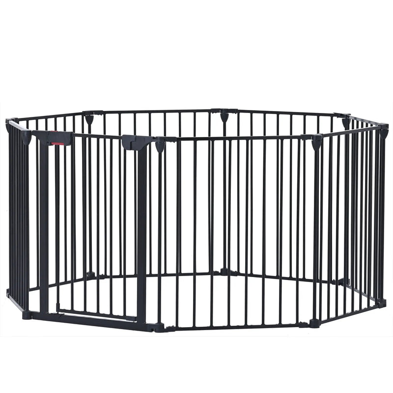 Adjustable Safety Gate Play Yard Metal Doorways Fireplace Fence Christmas Tree Fence Gate For House Stairs Gate Prohibited Area Fence by HouseOfZazla