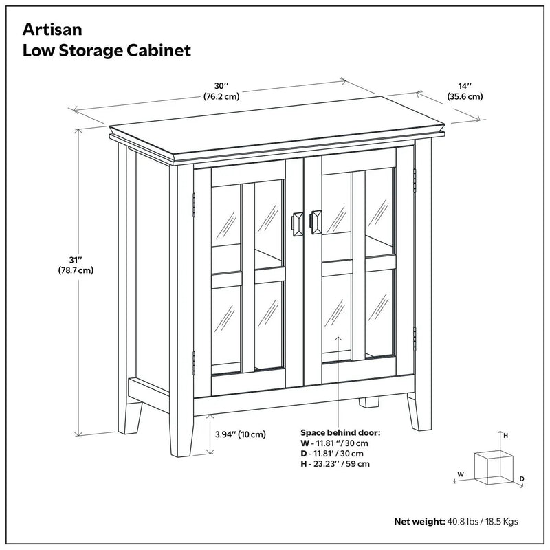 Artisan - Handcrafted Low Storage Cabinet by HouseOfZazla