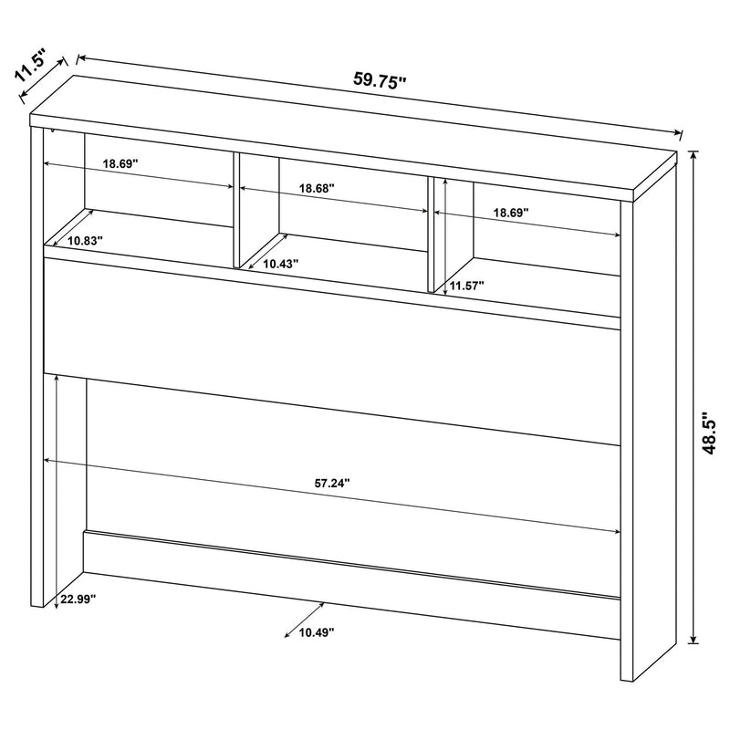 Geary - 3 Piece Bedroom Set With Bookcase Headboard by HouseOfZazla