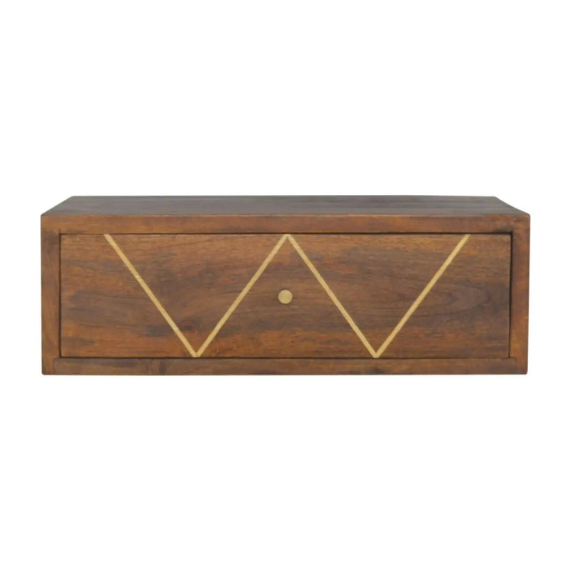 Floating Bedside Table - Chestnut by Unique Piece Furniture