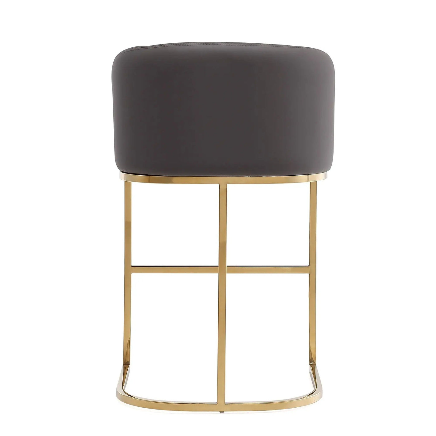 Mid-Century Modern Stool With Steel Base by HouseOfZazla