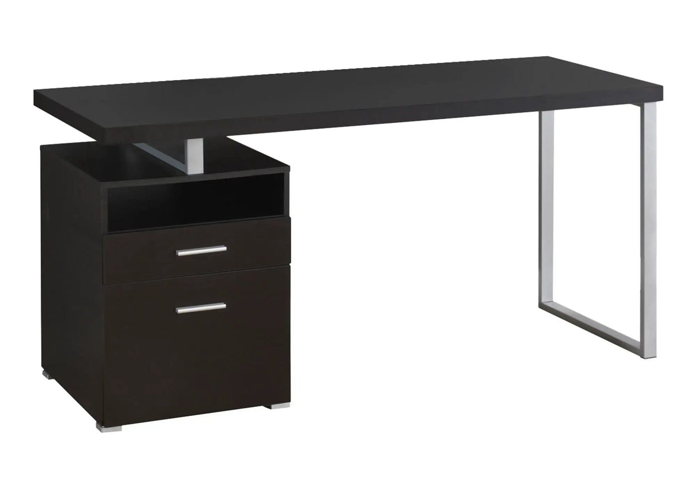 Computer Desk For Home Office, Laptop, Left Right Set - Up, Storage Drawers, Contemporary & Modern by Unique Piece Furniture
