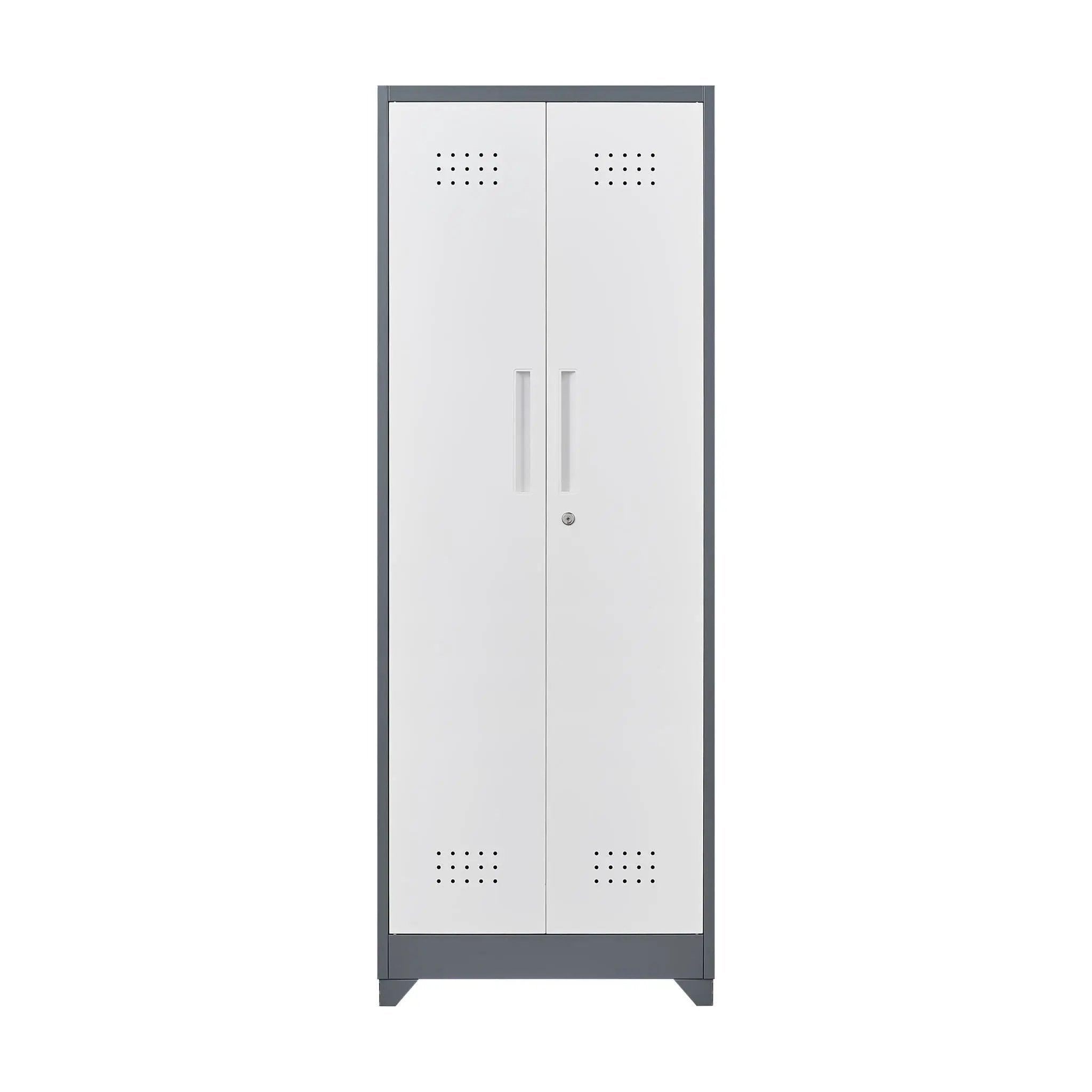 Lockers With Locking Doors, Adjustable Shelves, High Broom Tool Storage Cabinet by HouseOfZazla