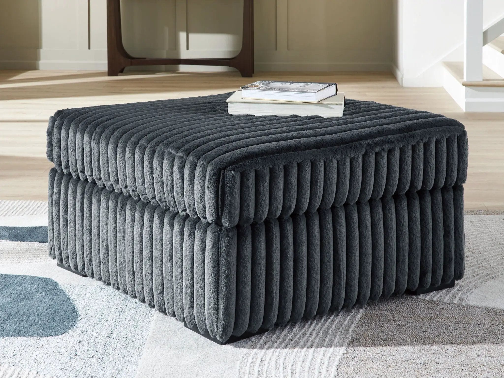 Midnight-Madness - Oversized Accent Ottoman by Unique Piece Furniture