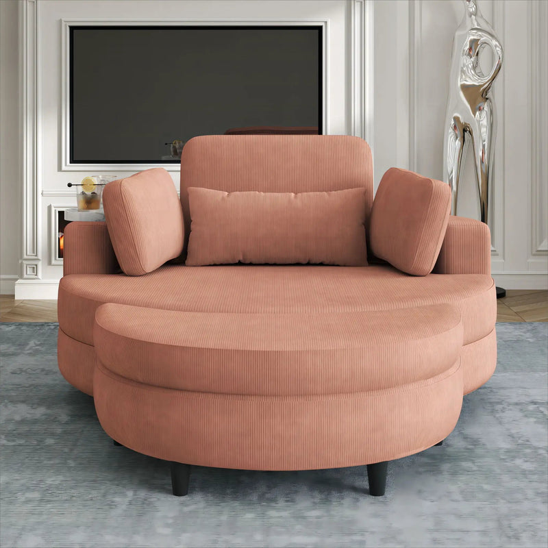 Sofa With Two Throw Pillows And A Waist Pillow With An Extra Tray For Comfortable Seating In Small Apartment Bedrooms by Unique Piece Furniture