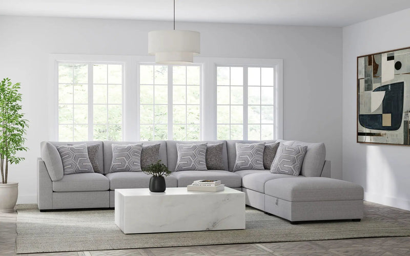 Cambria 6-piece Upholstered Modular Sectional Sofa Grey by Unique Piece Furniture