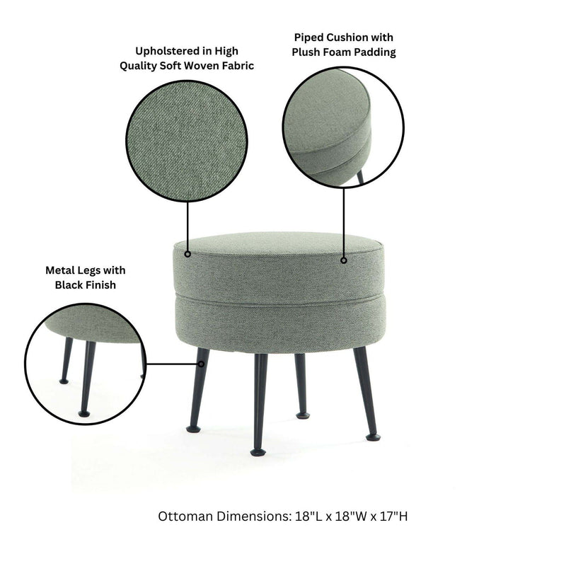 Bailey - Accent Ottoman by HouseOfZazla