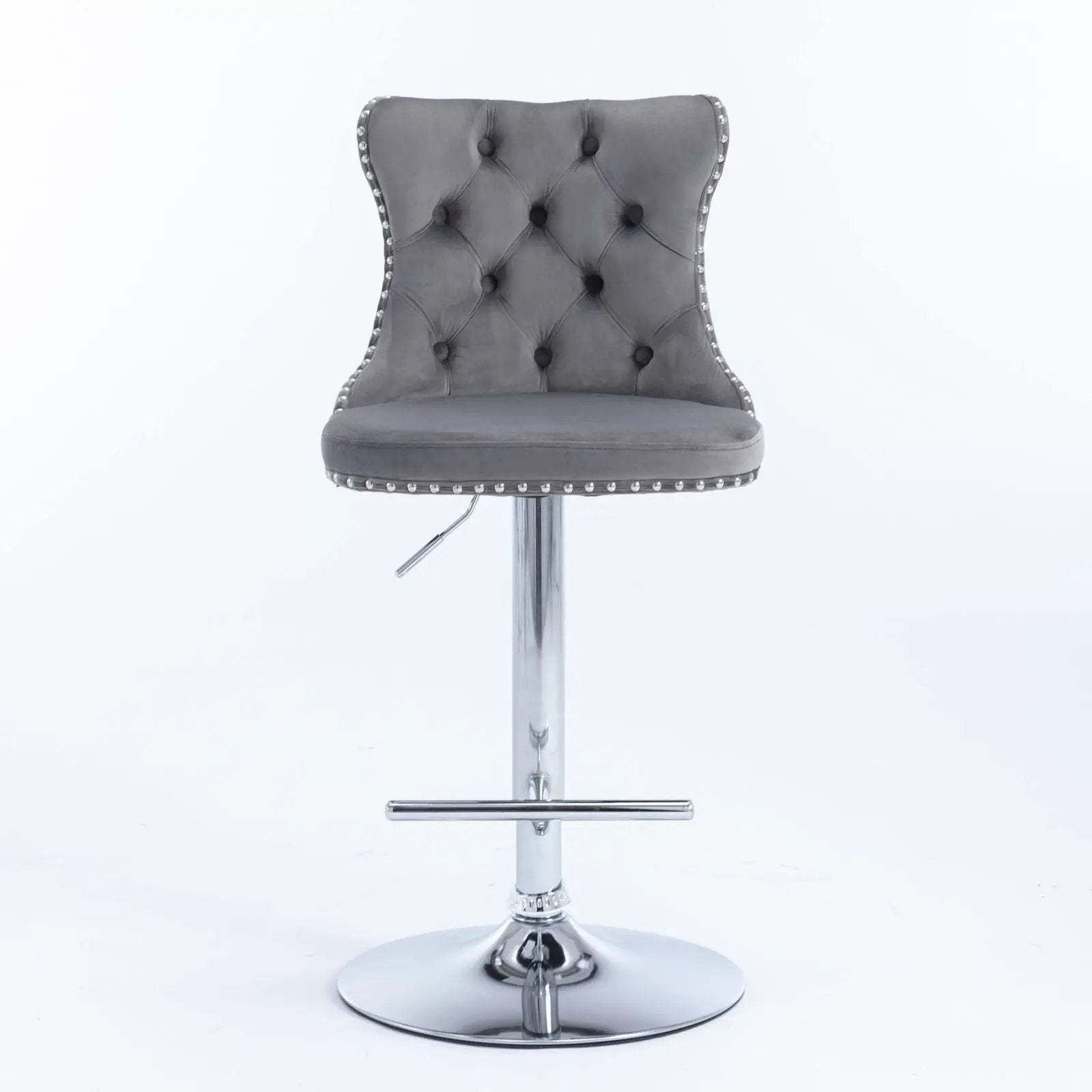 Swivel Adjustable Height Barstools Set of 2 by HouseOfZazla