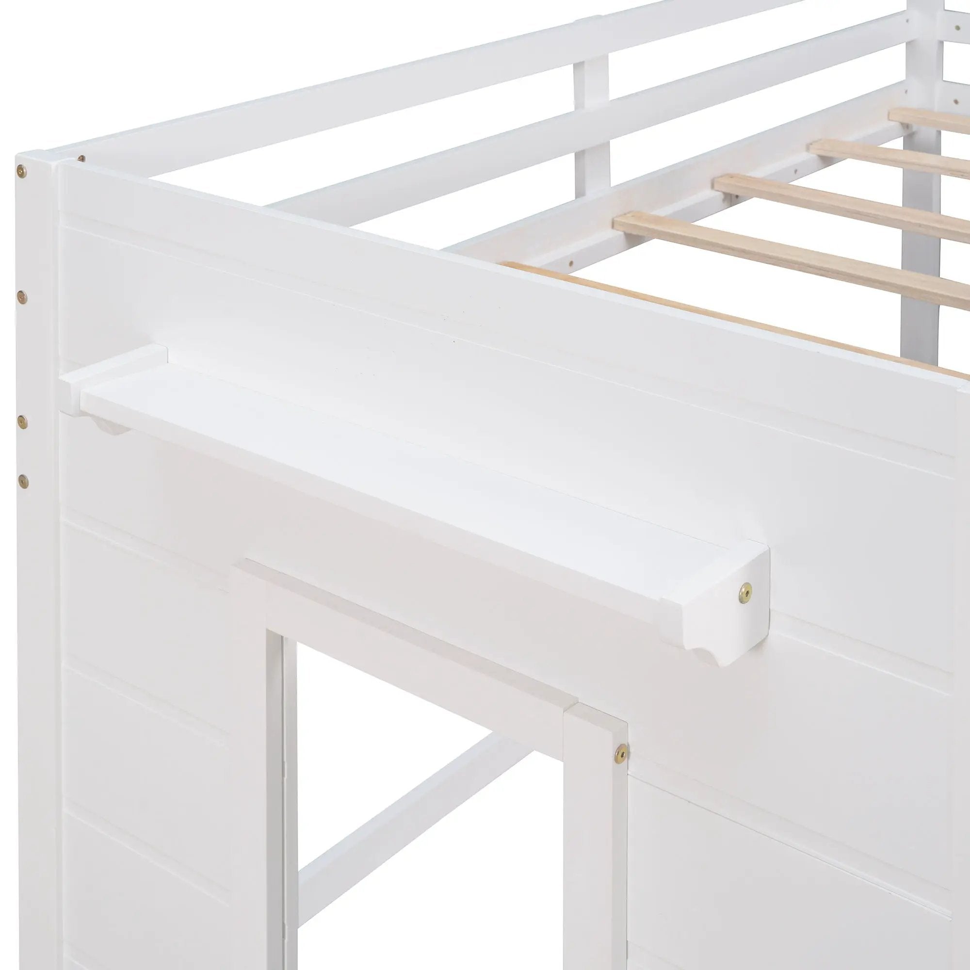 Loft Bed With Cabinet And Shelf by HouseOfZazla