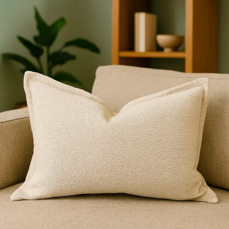 Homey Cozy Soft Pillow in Ivory by HouseOfZazla