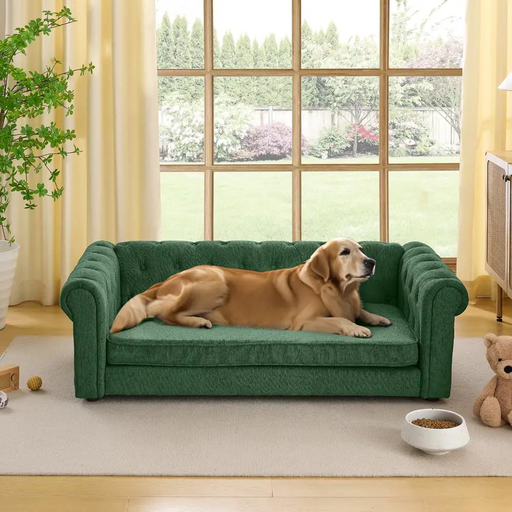 Elegant Rectangular Pet Bed for Oversized Dogs by HouseOfZazla
