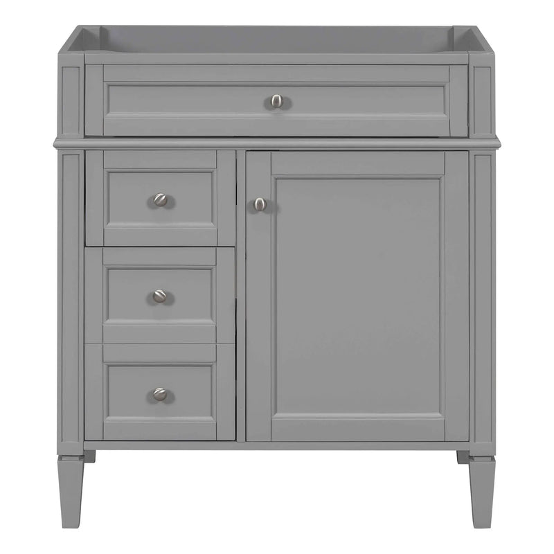 Bathroom Vanity With 2 Drawers And Tip-Out Drawer, Storage Cabinet by Unique Piece Furniture