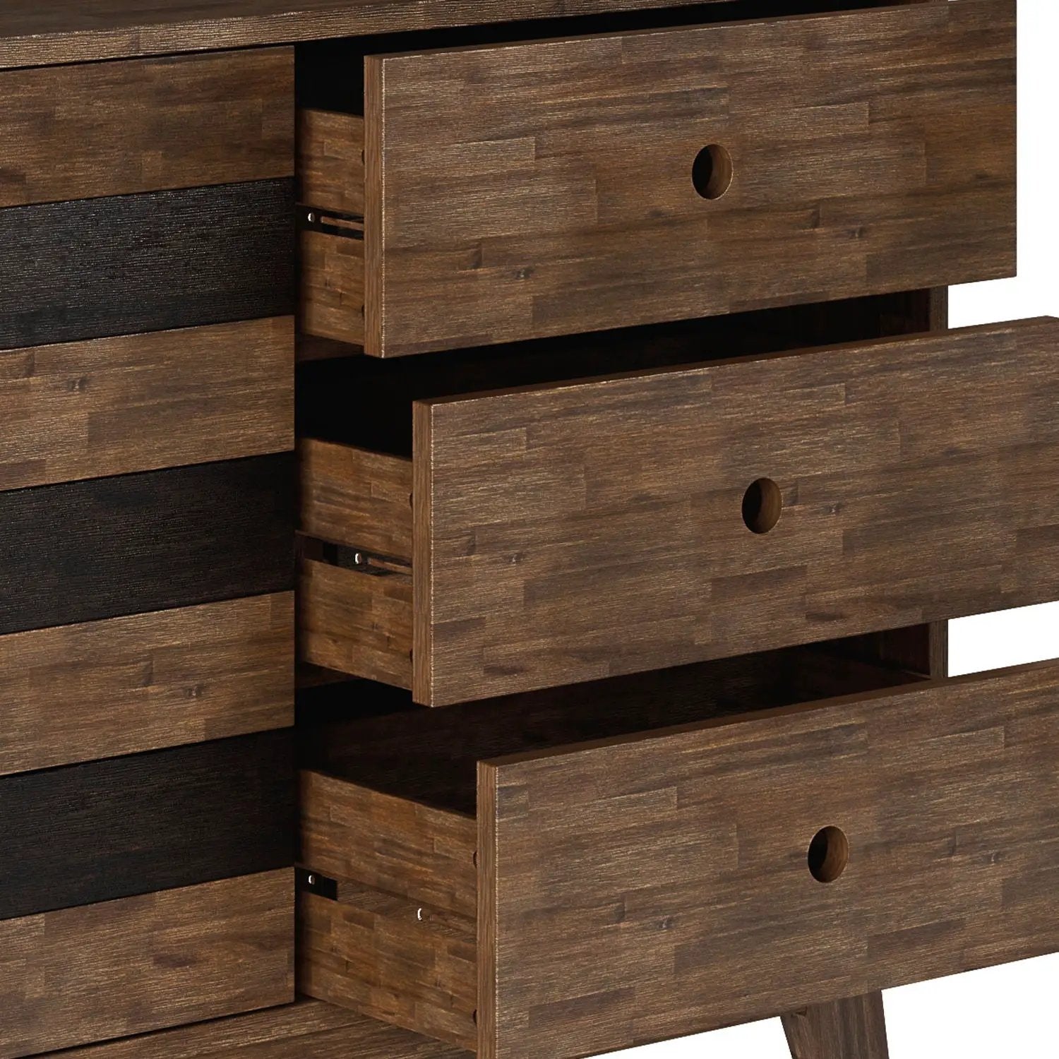 Clarkson - Medium Storage - Rustic Natural Aged Brown by Unique Piece Furniture