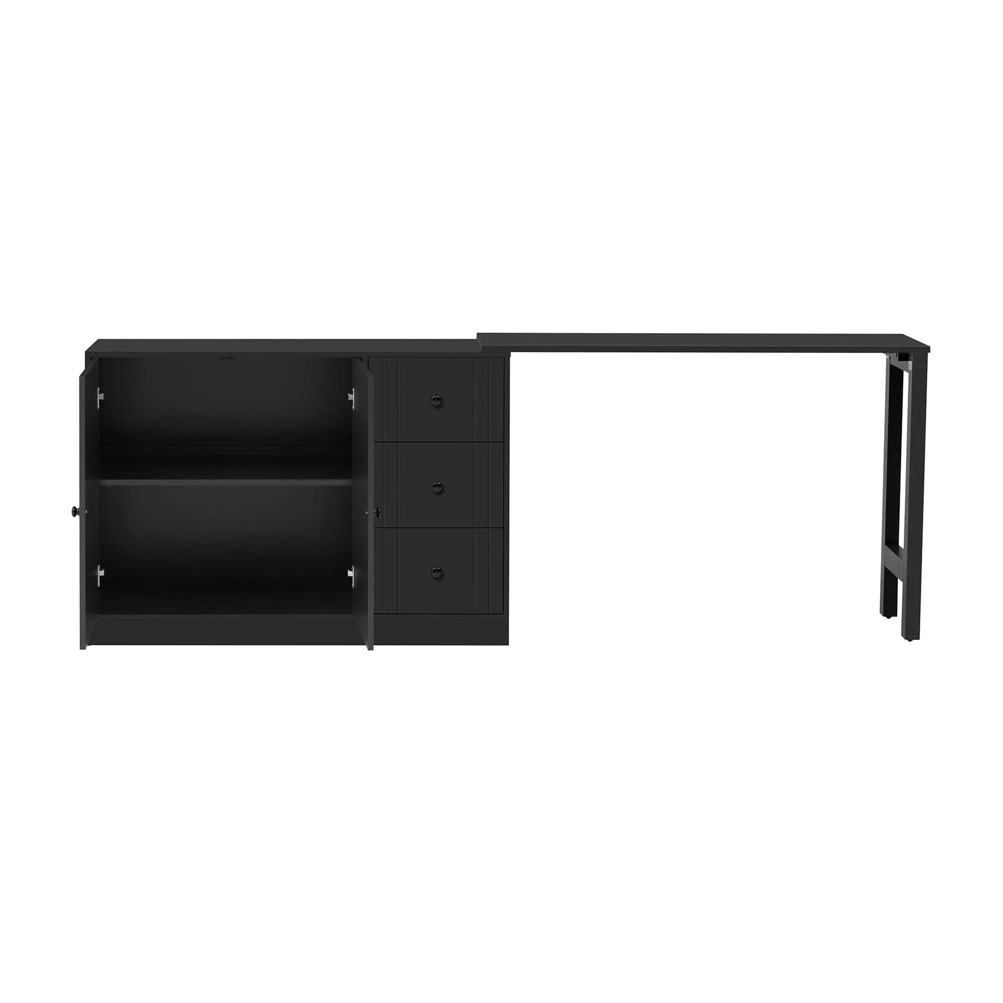 U Style 89.7'' Wooden Sideboard with Extendable Table by HouseOfZazla