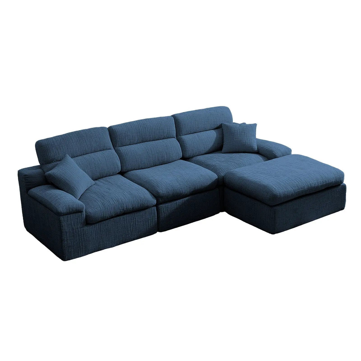 Corner Chaise Sofa With High Backrest by HouseOfZazla