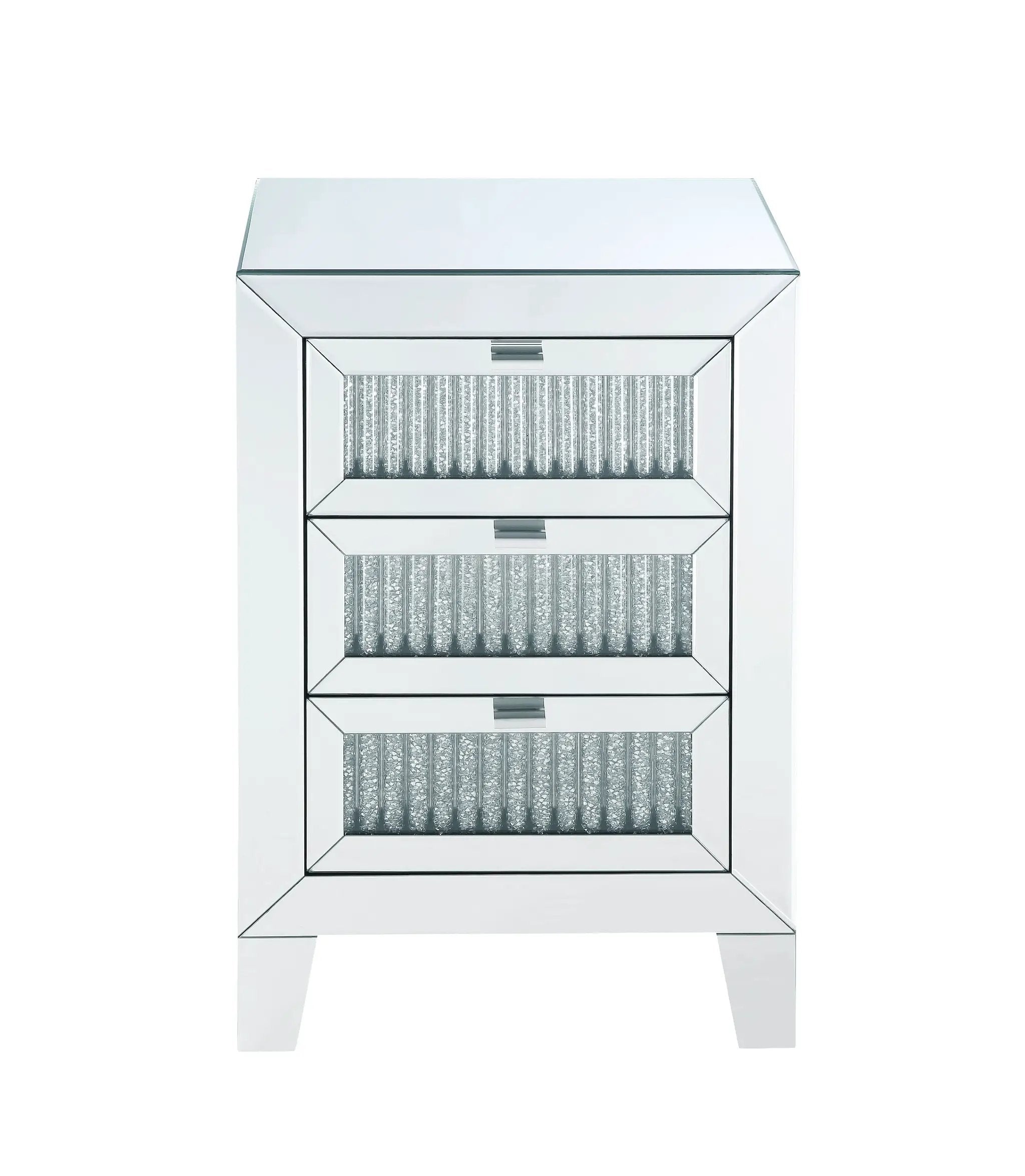 Noralie Mirrored & Faux Diamonds Accent Table by HouseOfZazla