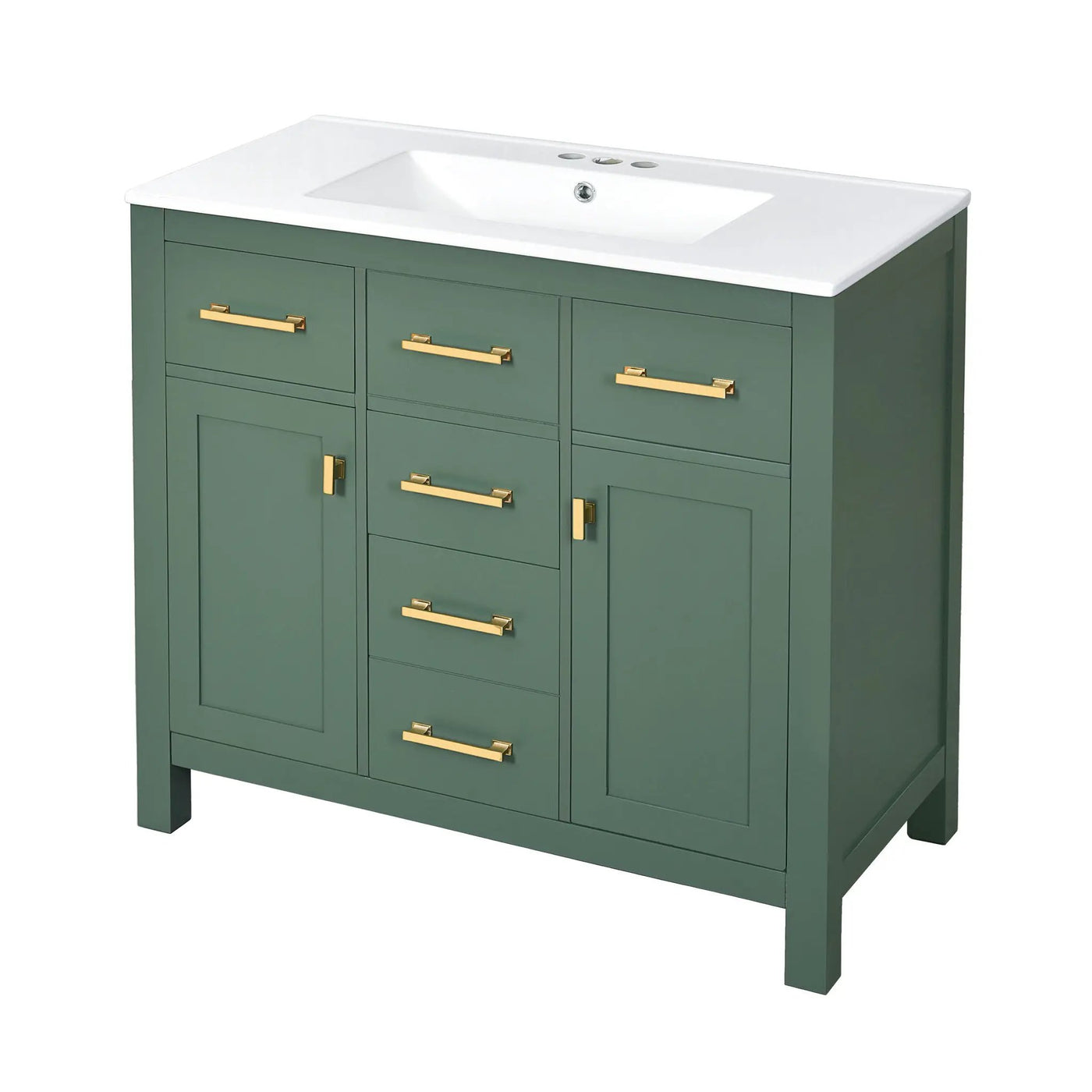 Bathroom Vanity With Sink Combo Set, Modern Bathroom Cabinet With 4 Drawers by Unique Piece Furniture