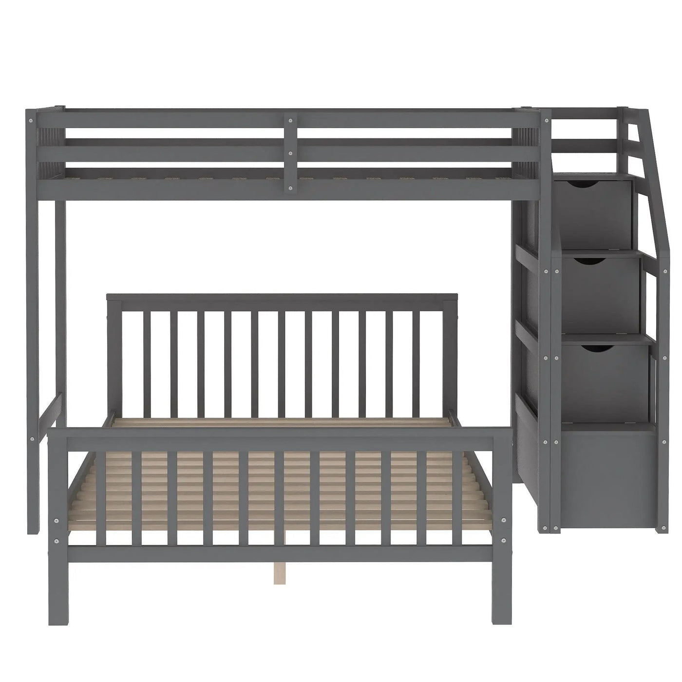 Loft Bed With Staircase And Storage by HouseOfZazla