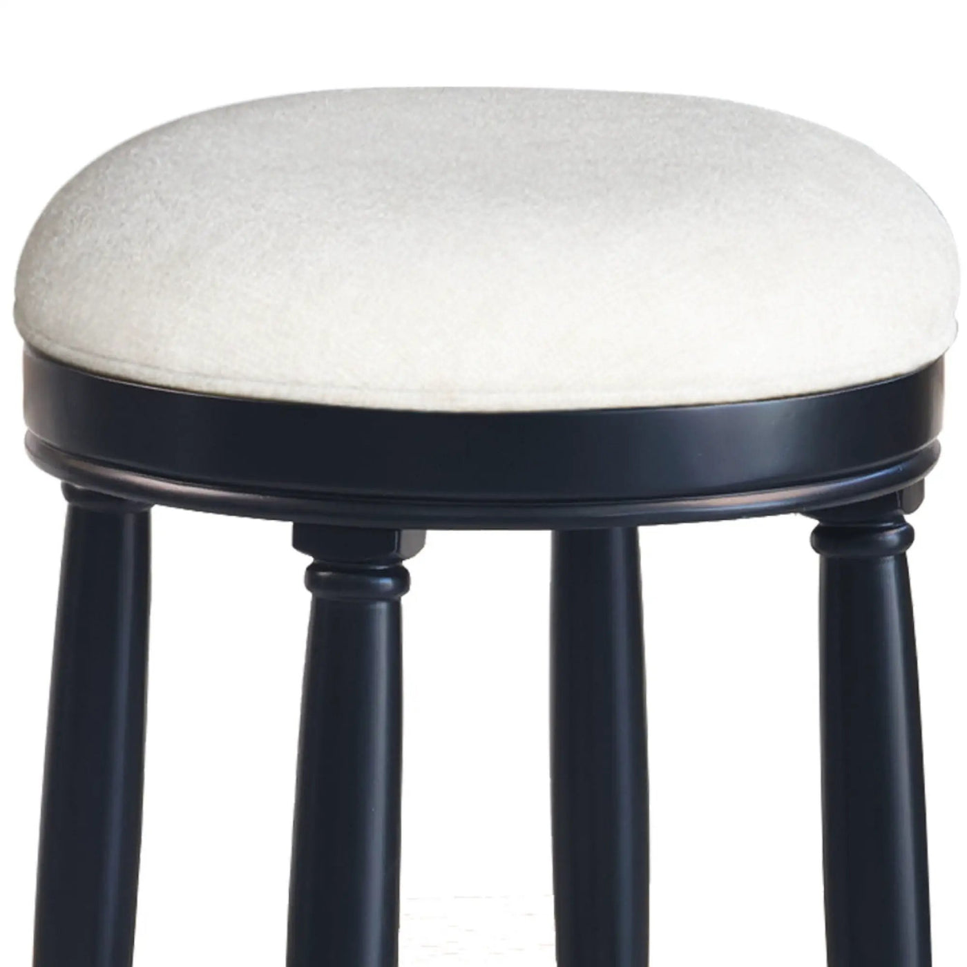 360° Swivel Wooden Barstools With Upholstered Seat, Counter Height (Set of 2) by Unique Piece Furniture