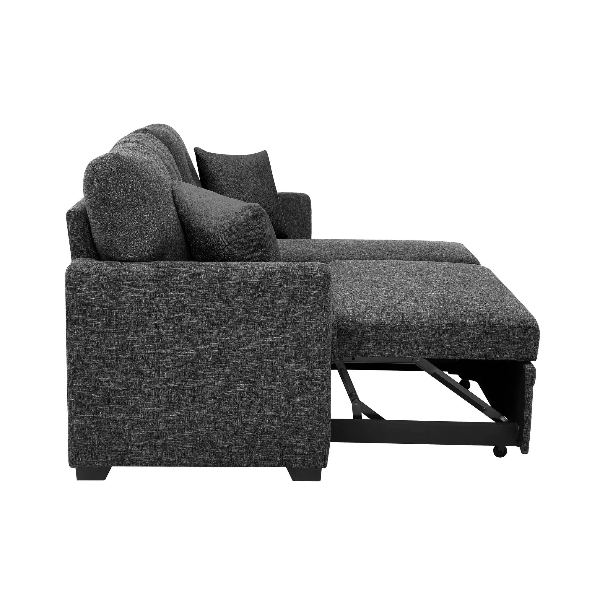 76.5" Sectional with Pull-Out Bed by HouseOfZazla