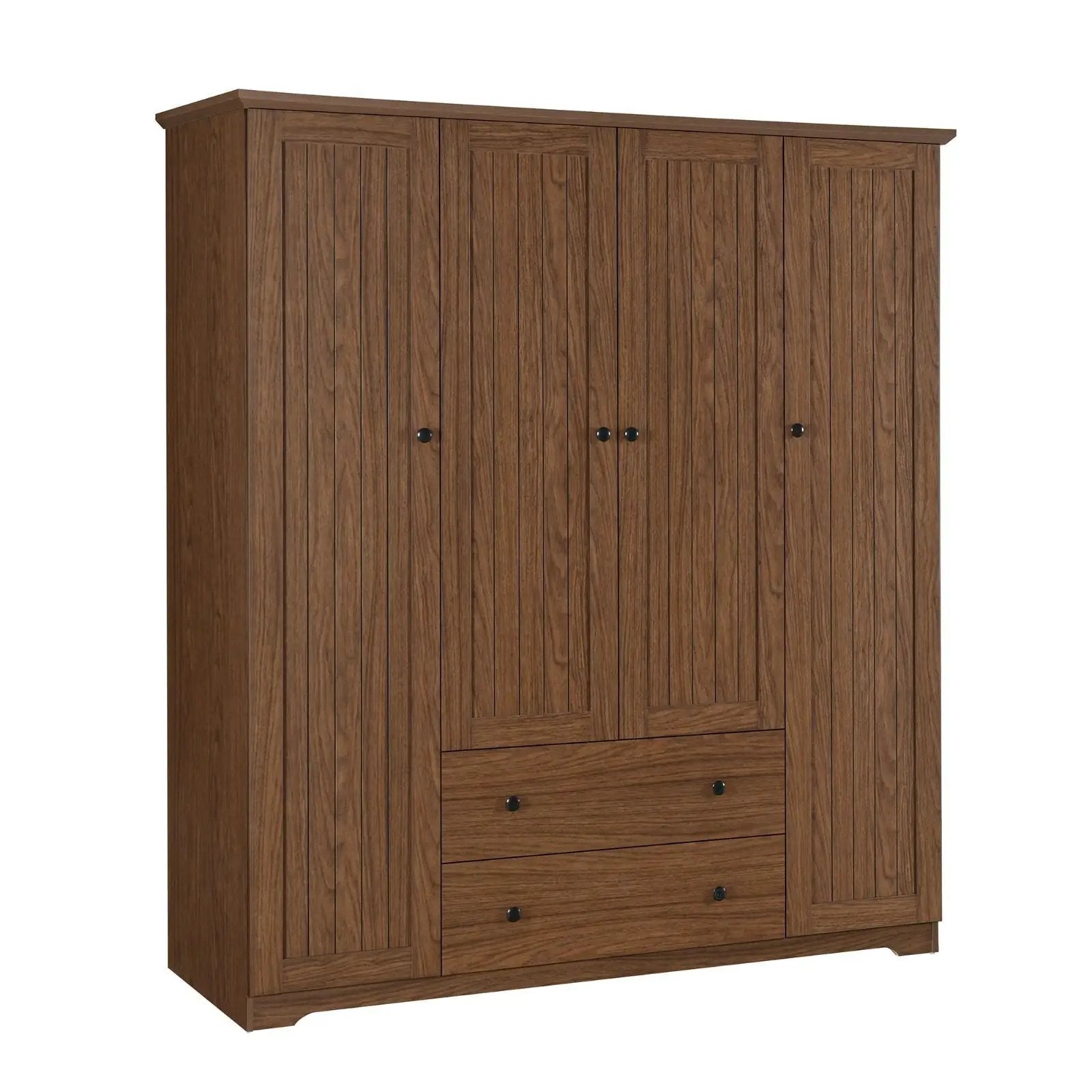 4 Door Wardrobe Armoire With 2 Drawers by Unique Piece Furniture