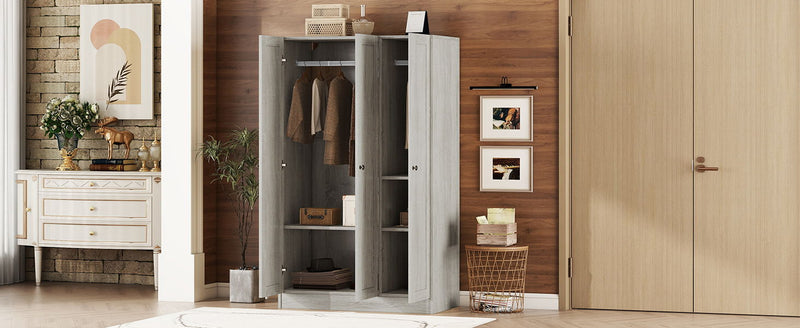 3 Door Shutter Wardrobe With Shelves by HouseOfZazla